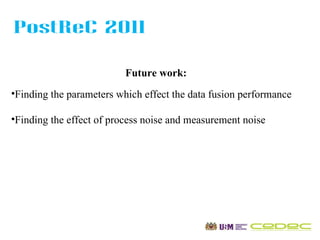Multisensor data fusion in object tracking applications | PPT