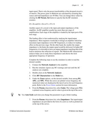 Multisim Instruction Manual - Electric circuits