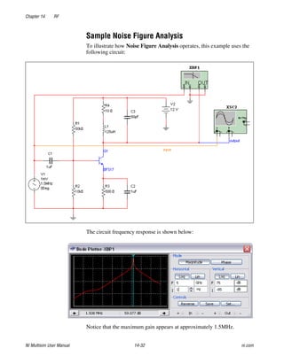 Multisim Instruction Manual - Electric circuits
