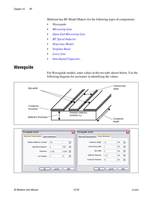 Multisim Instruction Manual - Electric circuits