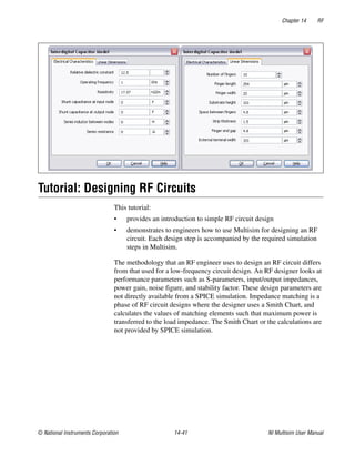 Multisim Instruction Manual - Electric circuits