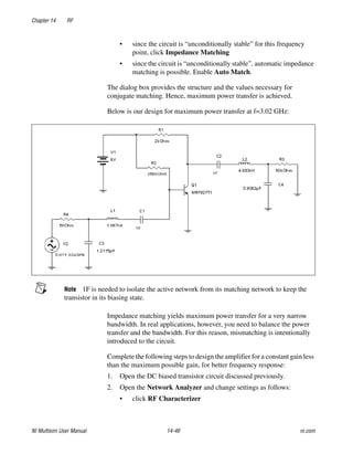 Multisim Instruction Manual - Electric circuits
