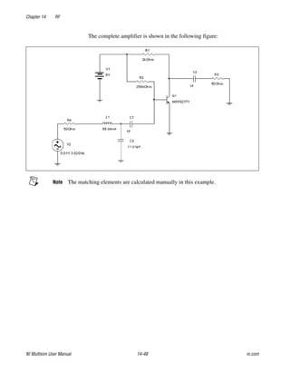 Multisim Instruction Manual - Electric circuits