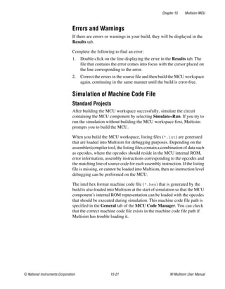 Multisim Instruction Manual - Electric circuits