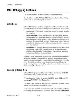 Multisim Instruction Manual - Electric circuits