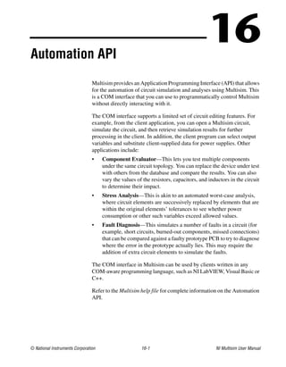 Multisim Instruction Manual - Electric circuits