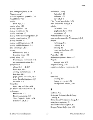 Multisim Instruction Manual - Electric circuits