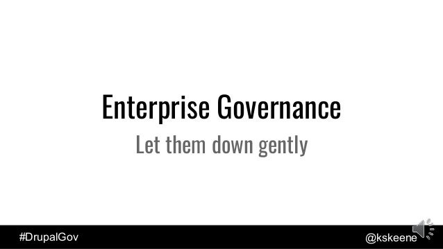 Enterprise Software as a Service : DrupalCon 2017 GovSummit