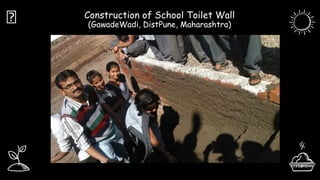 Construction of School Toilet Wall
(GawadeWadi, DistPune, Maharashtra)
🔨
 