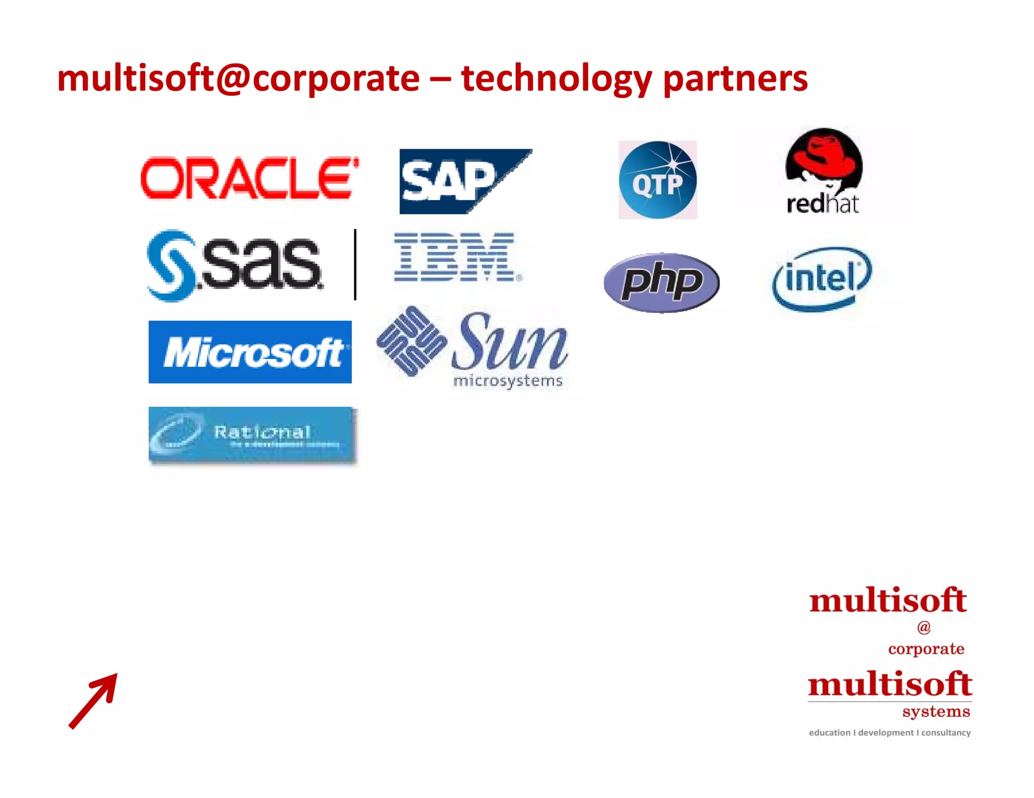 multisoft@corporate – technology partners 
 