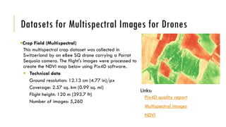 Multispectral Imagery Data for Agricultural Surveying | PDF