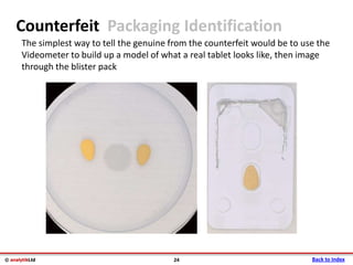 Videometer Larvae Multispectral imaging in Pharmaceuticals with VideometerLab 3 | PDF