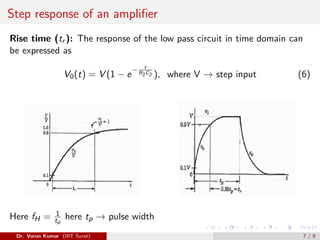 Frequency Response of an Amplifier | PDF