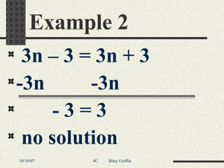 Multi-step Equations | PPT