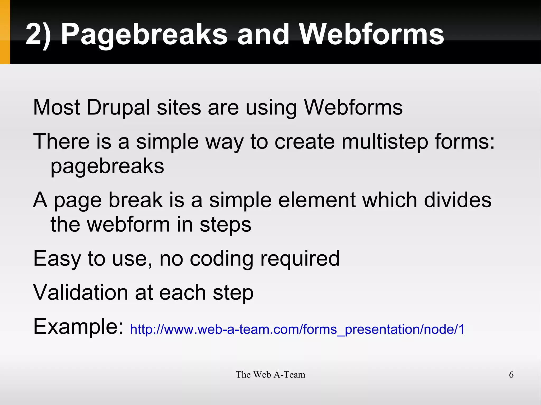 Breaking down forms logically 