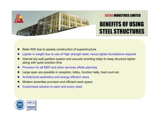 Multi Storey Steel Structures | PDF