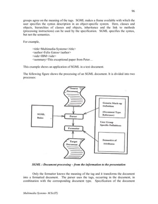 Sgml Tagging Example multimedia introduction elements like text,image,audio,video | PDF