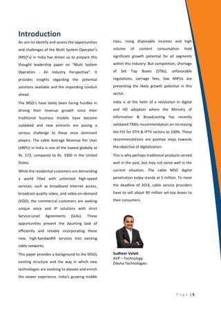 Multi System Operators - An Industry Perspective | PDF