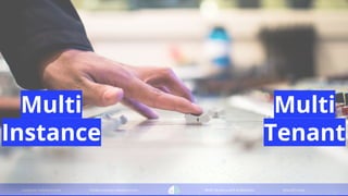 container-solutions.com info@container-solutions.com Multi-Tenancy with Kubernetes @IanDCrosby
Multi
Instance
Multi
Tenant
 