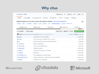 Why citus
@louisemeta
 