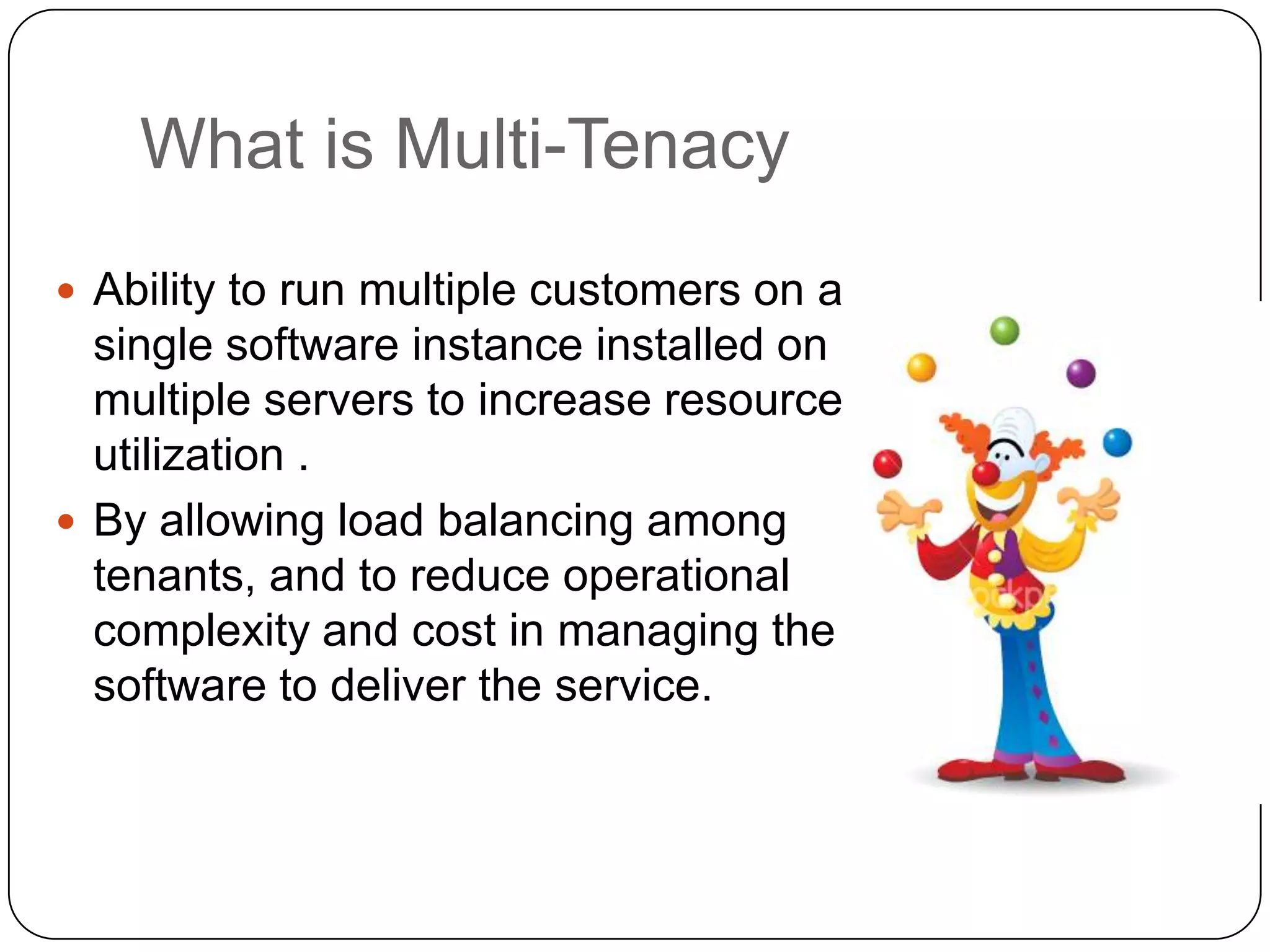 Multi tenant architecture | PPTX