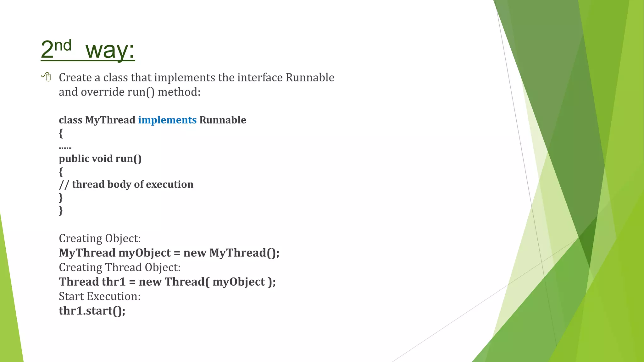 Multithread Programing in Java | PPT