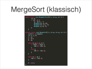 MergeSort (klassisch)

 