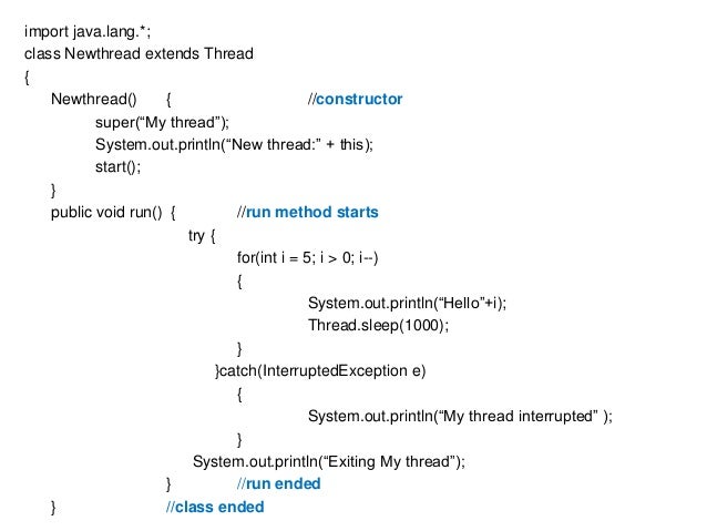 Multithreaded programming