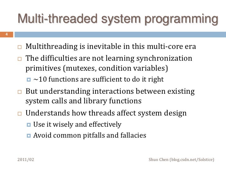 primitives c synchronization C Programming Essentials in Multithreaded of System