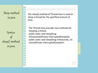 Multi threading | PPTX