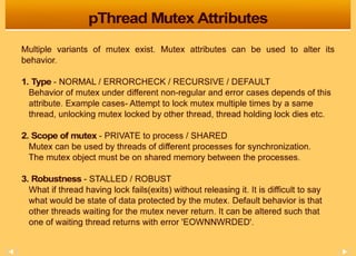 Multi-threading & pThread APIs 