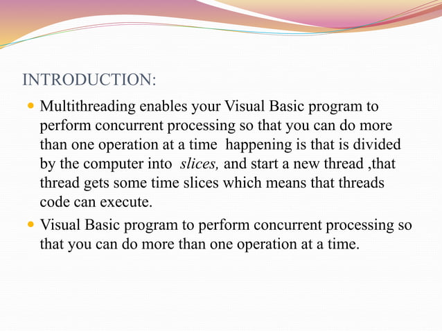 Multithreading | PPT