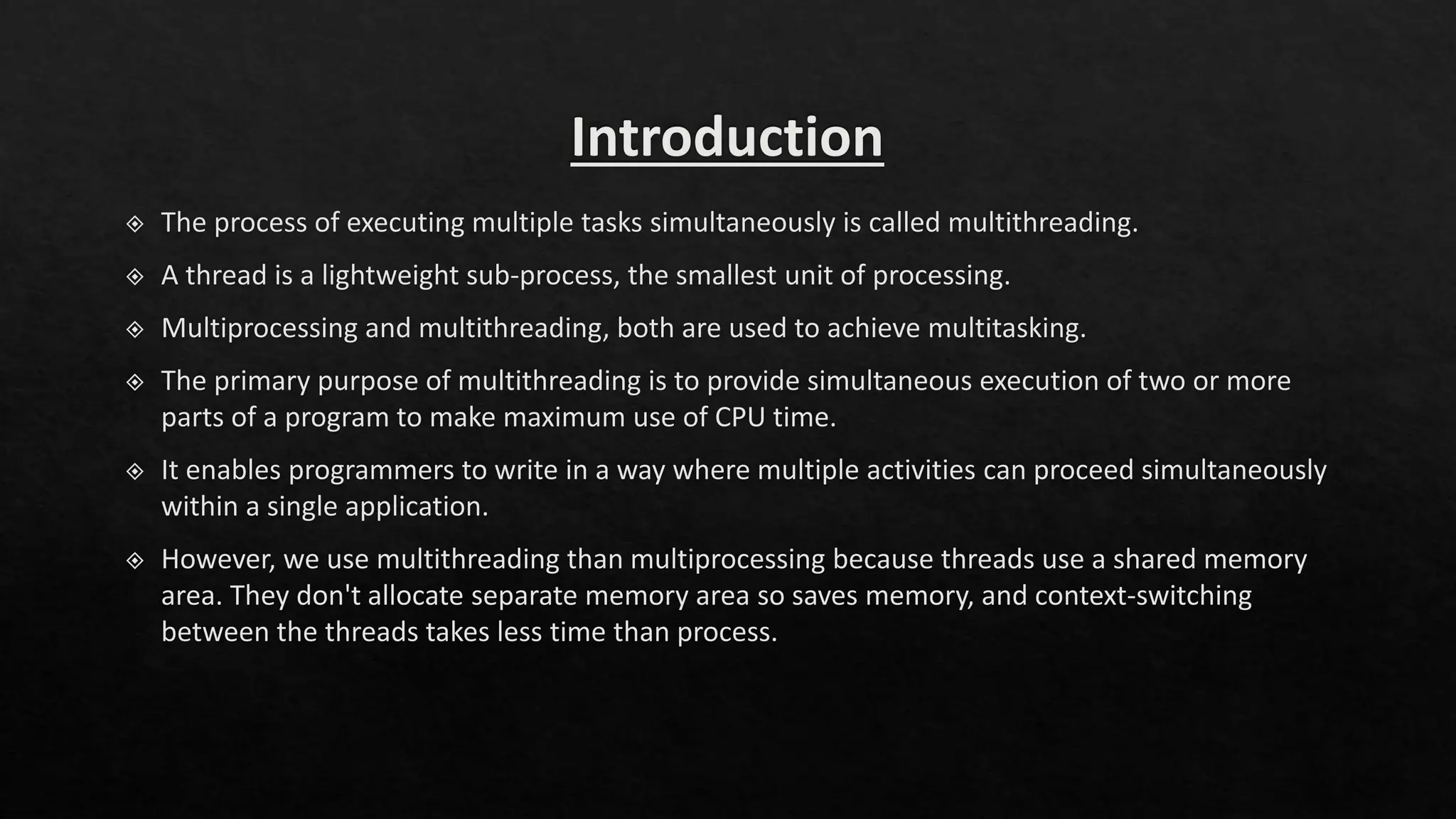 JAVA Multithreading | PPTX