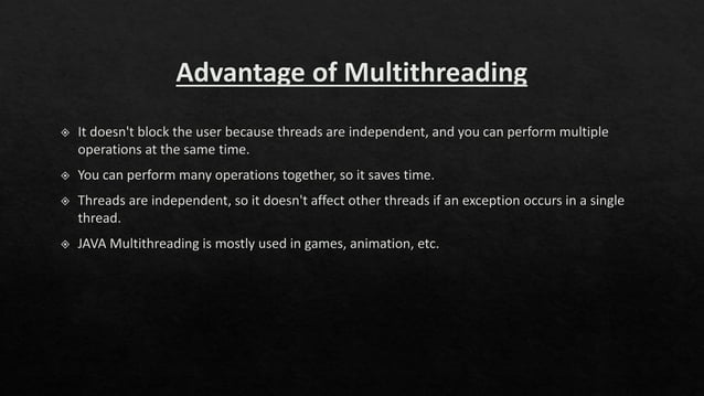 JAVA Multithreading | PPTX