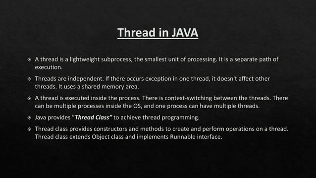 JAVA Multithreading | PPTX