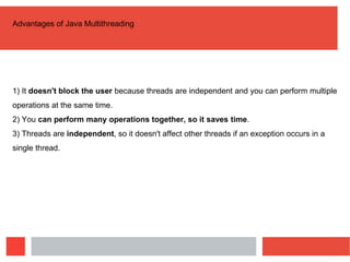 Multithreading in Java Object Oriented Programming language | PPT