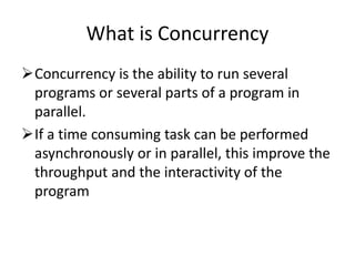 Multithreading and concurrency in android | PPTX