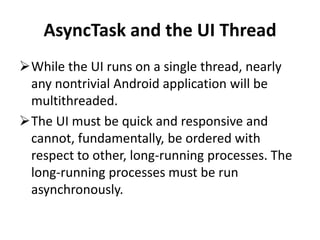 Multithreading and concurrency in android | PPTX