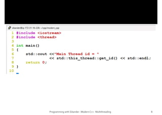 Multithreading_in_C++ - std::thread, race condition | PDF