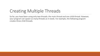 Multithreading in java | PPTX | Operating Systems | Computer Software ...