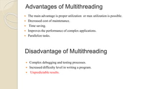 Multithreading in java | PPT