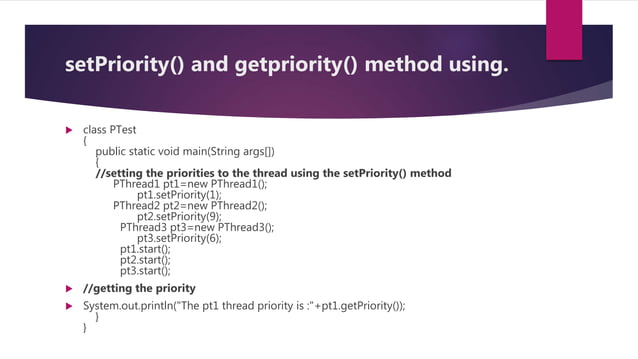 Multithreading in java | PPTX | Programming Languages | Computing