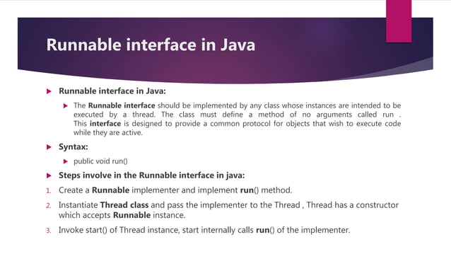Multithreading in java | PPT