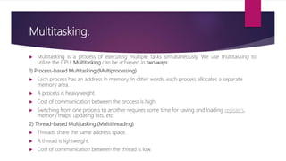 Multithreading in java | PPTX | Programming Languages | Computing