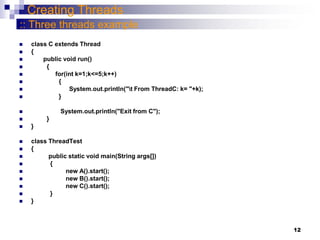 multithreading, creating a thread and life cycle in java.ppt