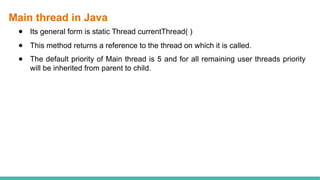 MULTITHREADING concept in object oriented orogramming using java .pptx
