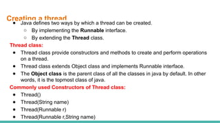 MULTITHREADING concept in object oriented orogramming using java .pptx