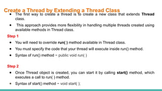 MULTITHREADING concept in object oriented orogramming using java .pptx