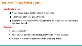 MULTITHREADING concept in object oriented orogramming using java .pptx
