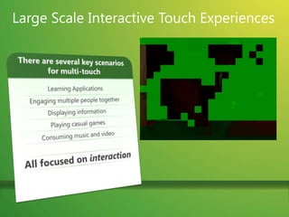 GamesDemoUsing OS - level multi-touch capability for entertainment